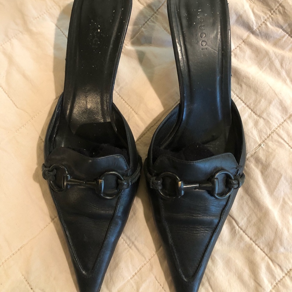 Gucci mules kitten heels SOLD
